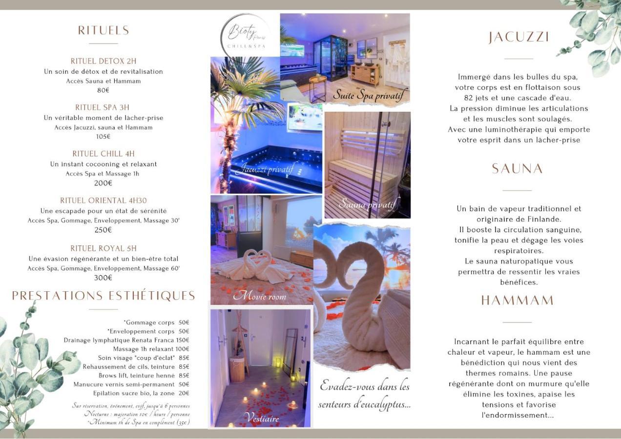 Bioty Chill & Spa Le Blanc-Mesnil Bagian luar foto